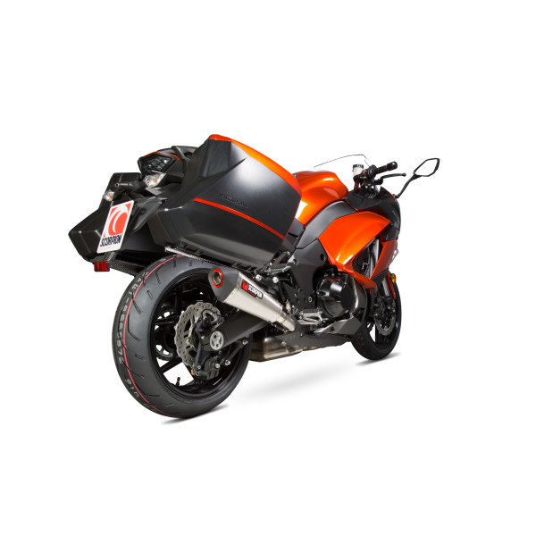 Scorpion Exhaust Kawasaki Z1000 SX 2017 - 2019 Serket Taper Slip-on (Pair) Brushed Stainless Steel Sleeve